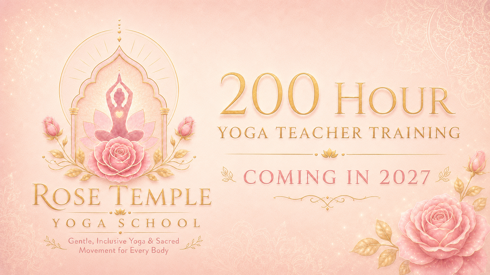 Rose Temple Yoga School 200-hour training artwork